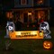 9.6FT Large Halloween Inflatable Decorations Skeleton Tombstone Banner, Outdoor Decorations Blow Up Yard Decor with Built-in LEDs for Halloween Holiday Party Outdoor Garden Yard Lawn Decor